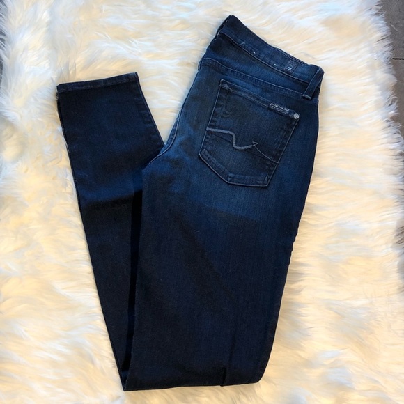 7 For All Mankind Denim - 5[7ForAllMankind] The Skinny in dark wash denim